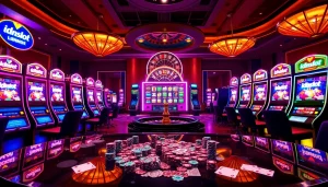 Experience high-stakes gameplay at the idnslot casino with thrilling slot machines and poker tables.