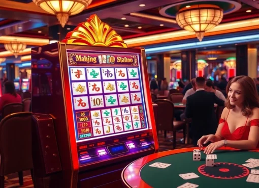 Experience the thrill of a slot demo mahjong game with vibrant casino visuals and engaging gameplay.