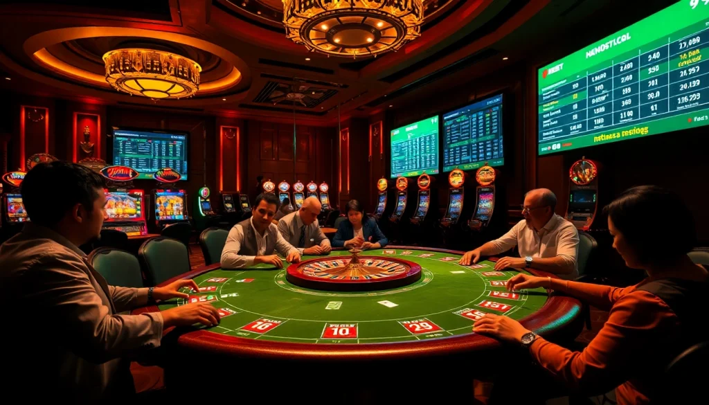 I9BET offers exciting gambling experiences with poker, roulette, and slots in a luxurious casino atmosphere.