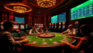 I9BET offers exciting gambling experiences with poker, roulette, and slots in a luxurious casino atmosphere.