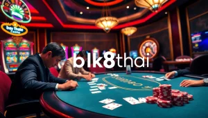 Experience thrilling poker action at bk8thai's luxurious online casino.