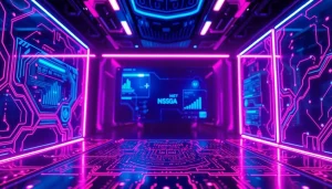 Explore the best NSFW AI platform with a modern digital interface, vibrant colors, and immersive technology.