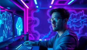 Innovative NSFW AI image generation workspace with creator and digital interface