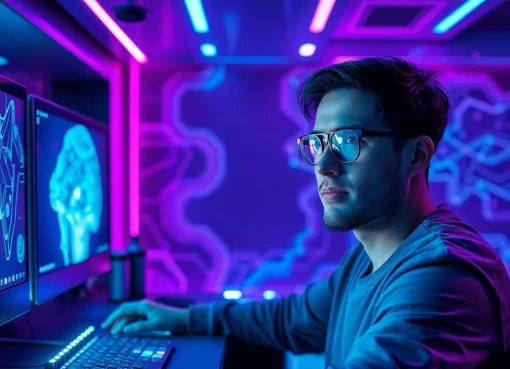 Innovative NSFW AI image generation workspace with creator and digital interface