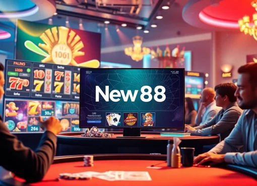 Exciting online gambling scene featuring New88go.com games and vibrant casino atmosphere.