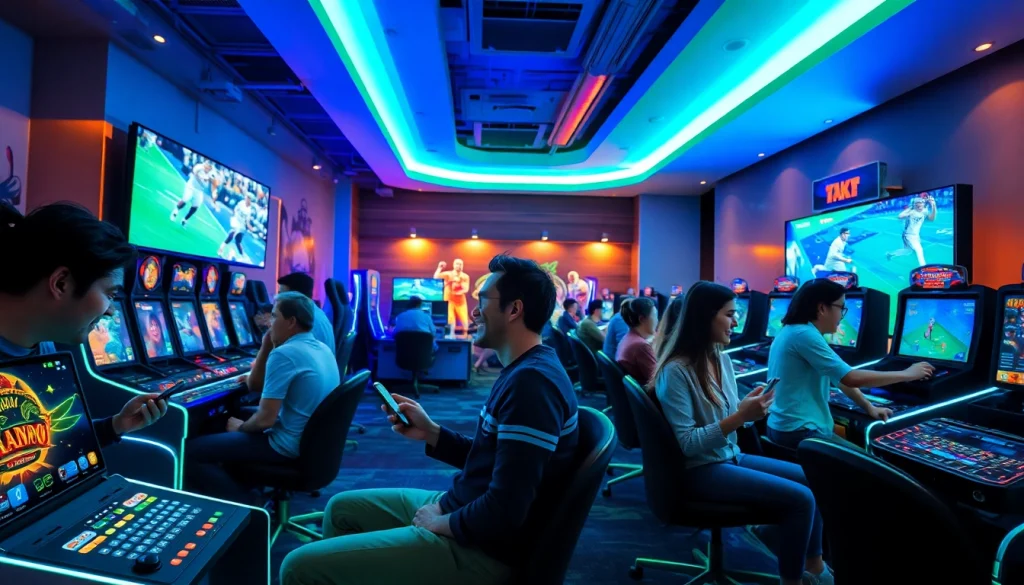 Dynamic online gaming environment at bk860s.com with engaged players and vibrant atmosphere.
