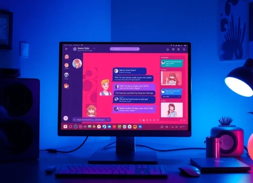 Interactive NSFW AI chatbot interface showcasing engaging characters and vibrant chat dynamics.