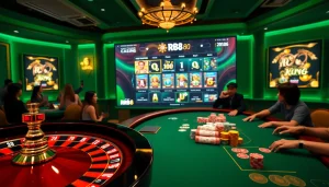 Experience the excitement at RR88 Casino with vibrant gaming tables and interactive roulette.
