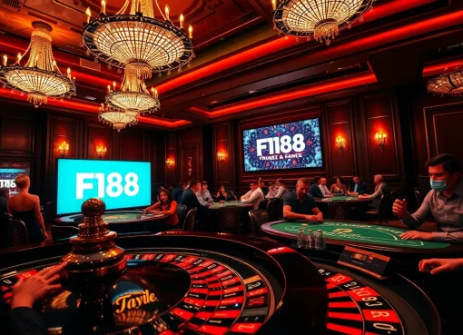 Players enjoying a thrilling game at F168 casino with vibrant roulette and poker action.