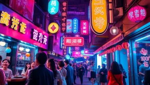 활기찬 노래방과 활기 넘치는 사람들로 가득한 제주도유흥의 밤문화 장면