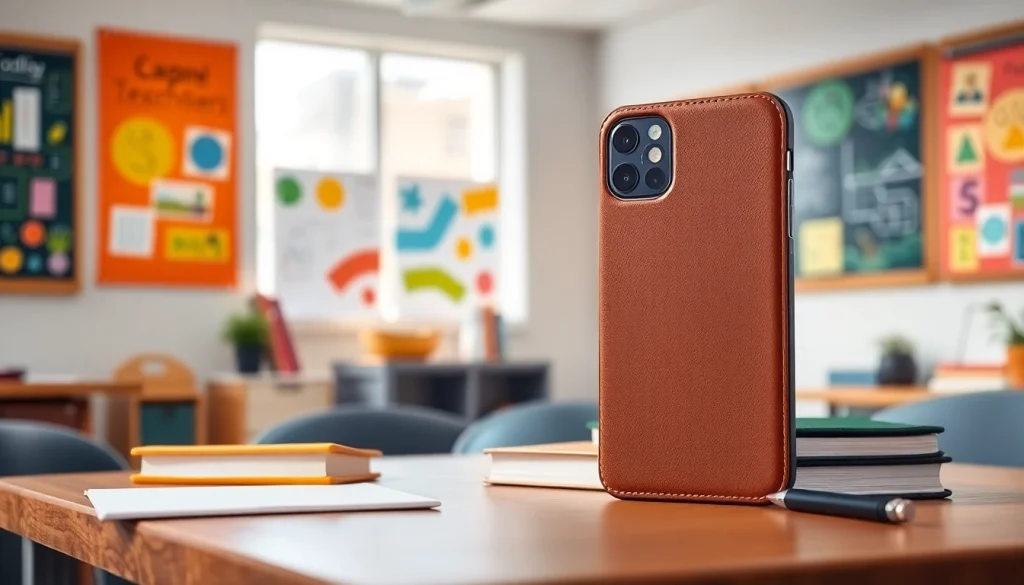 Handytasche Lehrer, stilvoller Schutz für Smartphones im Schulalltag