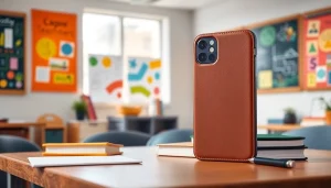 Handytasche Lehrer, stilvoller Schutz für Smartphones im Schulalltag