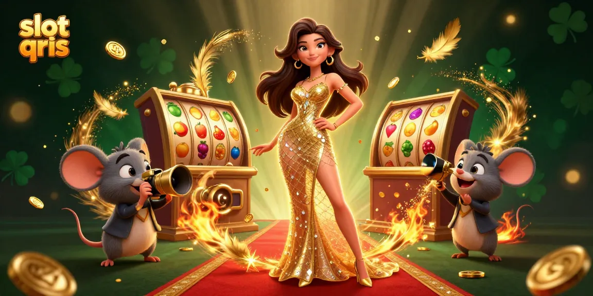 Engage with slot qris for thrilling wins and shiny jackpots in this vivid casino scene.