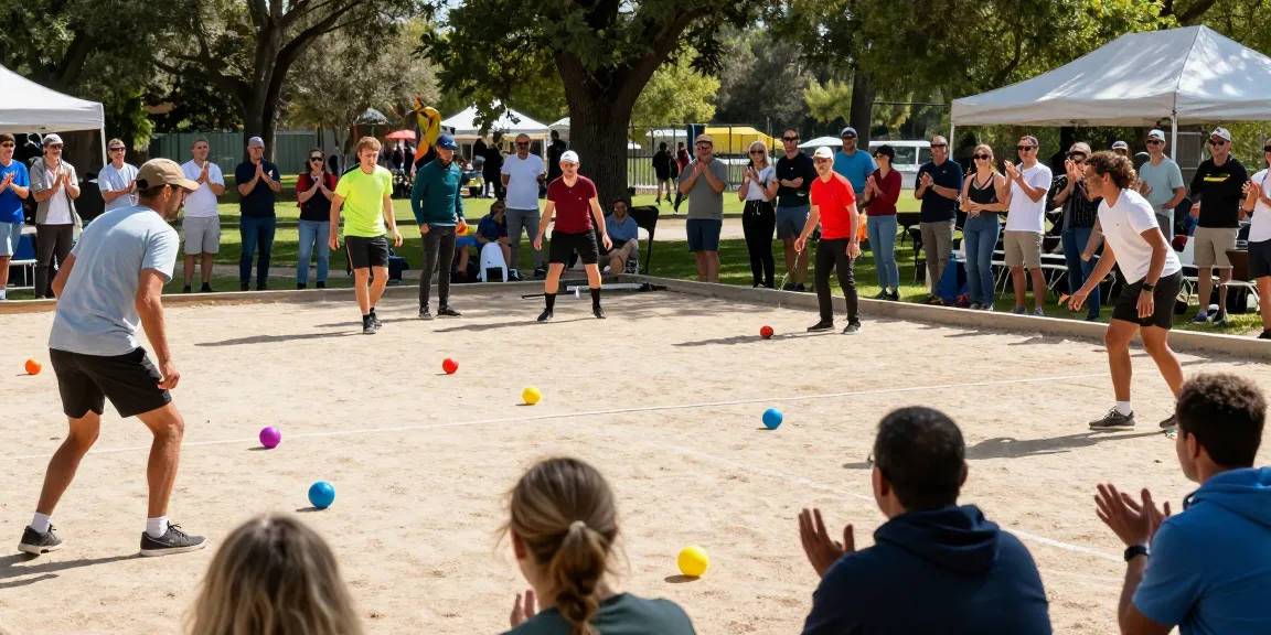 FOPI KOTA BONTANG menggelar kompetisi petanque yang seru di lapangan dengan suasana riang.