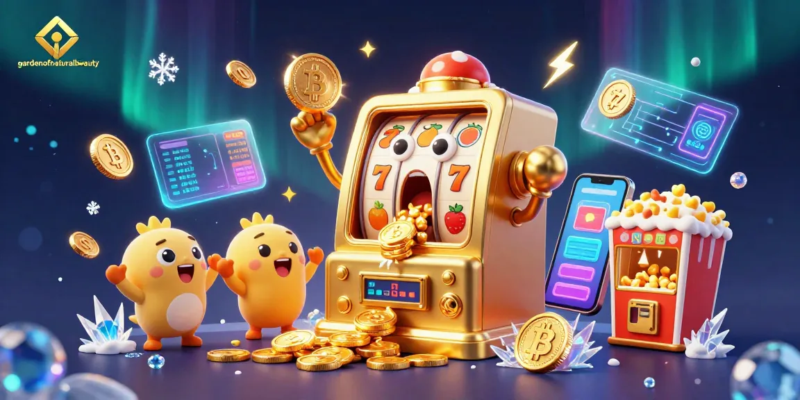Mesin slot terkejut menang jackpot di gardenofnaturalbeauty dengan koin berkilauan mengelilinginya.